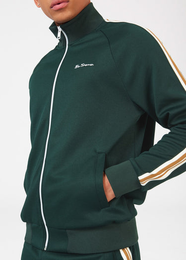 Ben Sherman Vesten House taped track top - dark green