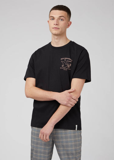 Ben Sherman T-shirts Brighton records - black