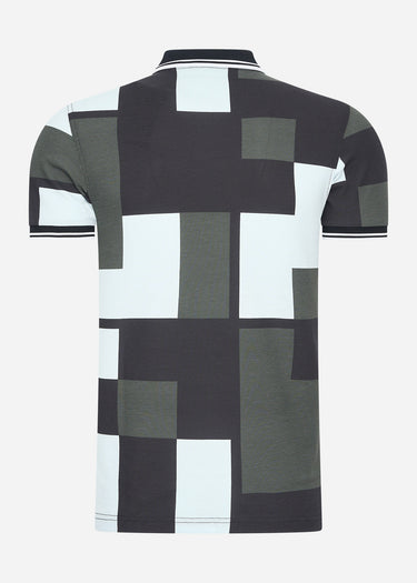 Fred Perry Polo's Pixel print fred perry shirt - light ice