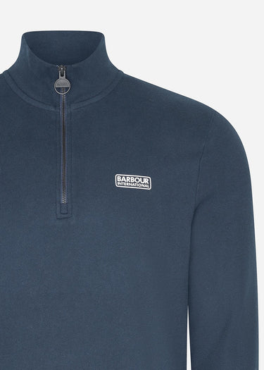 Barbour International Truien Essential half zip sweat - international navy