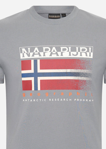 Napapijri T-shirts Kreis t-shirt - grey owl
