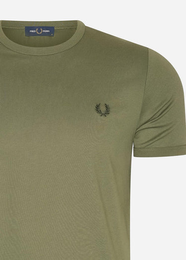 Fred Perry T-shirts Ringer t-shirt - laurel wreath green