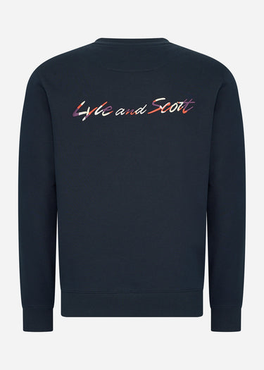 Lyle & Scott Truien Multi embroidery crewneck - dark navy