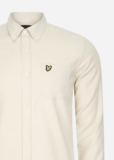 Lyle & Scott Overhemden Plain flannel shirt - cove