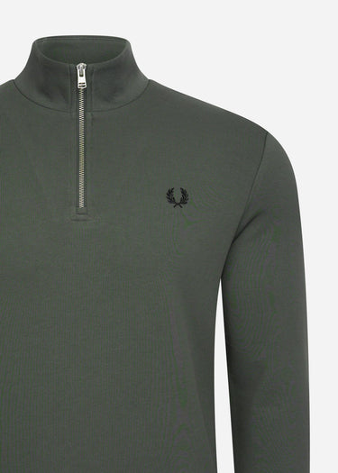 Fred Perry Truien Half zip sweatshirt - field green