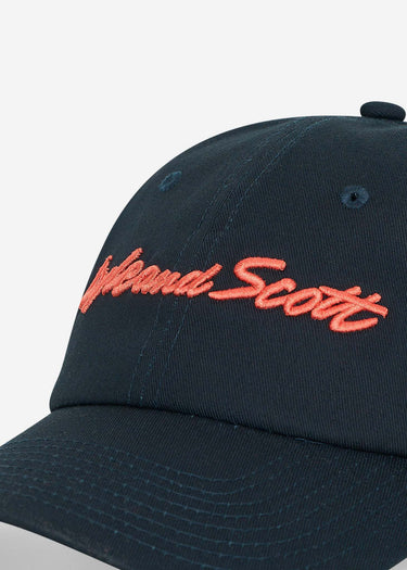 Lyle & Scott Petten Script embroidery baseball cap - dark navy