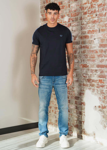 Fred Perry T-shirts Contrast tape ringer t-shirt - navy ace blue