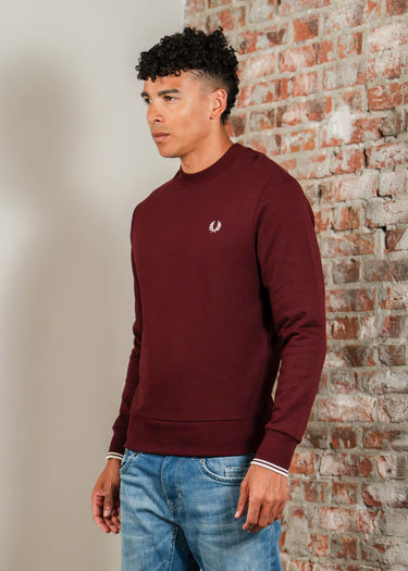 Fred Perry Truien Crew neck sweatshirt - oxblood ecru