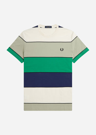 Fred Perry T-shirts Bold stripe t-shirt - seagrass