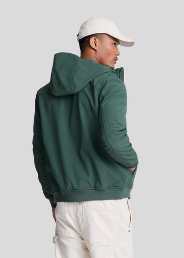 Lyle & Scott Jassen Fleece back softshell jacket - argyle teal