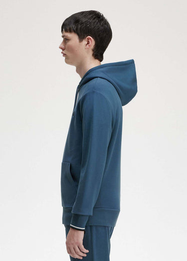 Fred Perry Hoodies Tipped hooded sweatshirt - midnight blue