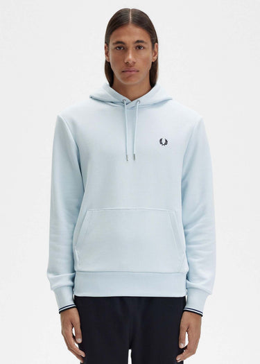 Fred Perry Hoodies Tipped hooded sweatshirt - light ice