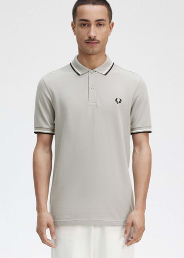 Fred Perry Polo's Twin tipped fred perry shirt - limestone ecru black