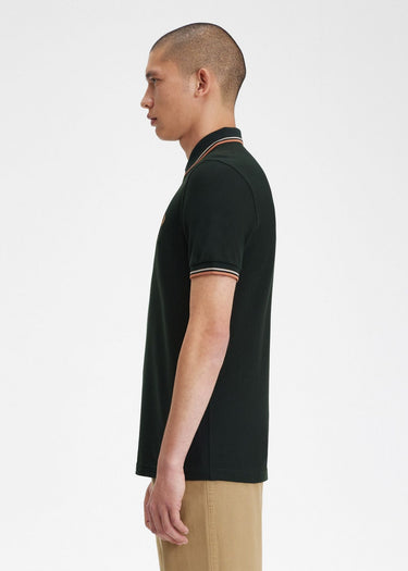 Fred Perry Polo's Twin tipped fred perry shirt - night green