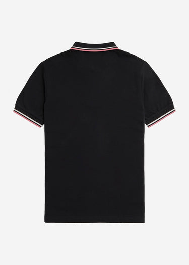 Fred Perry Polo's Twin tipped fred perry shirt - black ecru