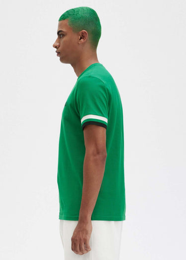 Fred Perry T-shirts Bold tipped pique t-shirt - fp green