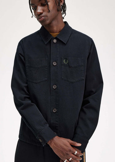 Fred Perry Overshirts Twill overshirt - black
