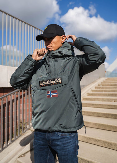 Napapijri Jassen Winter Rainforest overhead jacket next - green urban
