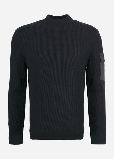 Barbour International Truien Texture crew - black