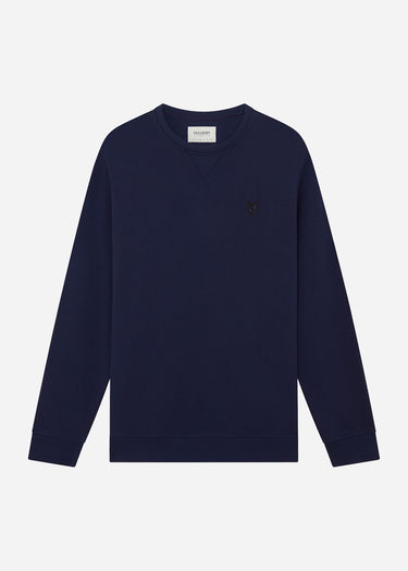 Lyle & Scott Truien Tonal eagle crew neck sweatshirt - dark navy