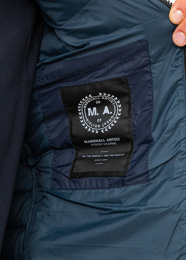 Marshall Artist Jassen Cascade bubble jacket - navy