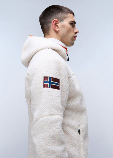 Napapijri Jassen Yupik full zip hoodie - whitecap gray