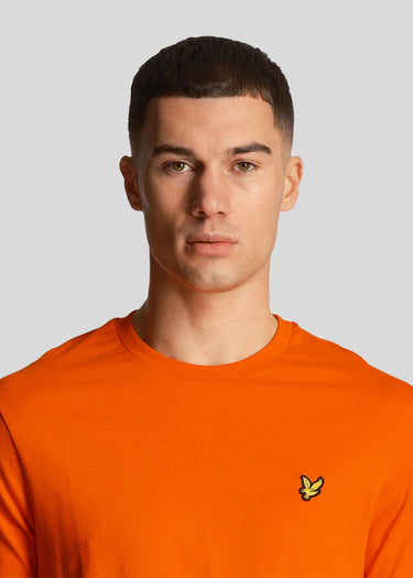 Lyle & Scott T-shirts Plain t-shirt - tangerine tango