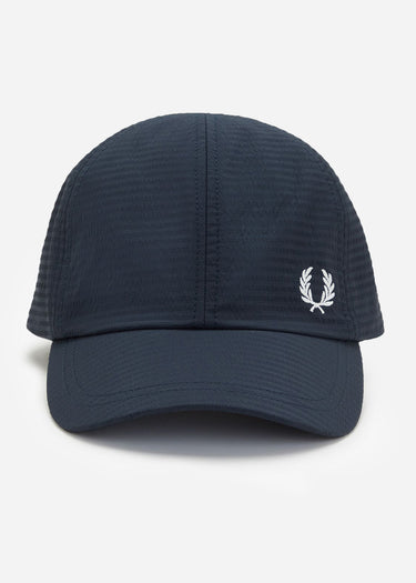 Fred Perry Petten Dual branded seersucker cap - navy