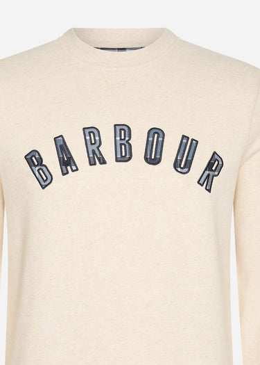 Barbour Truien Debson crew - white marl