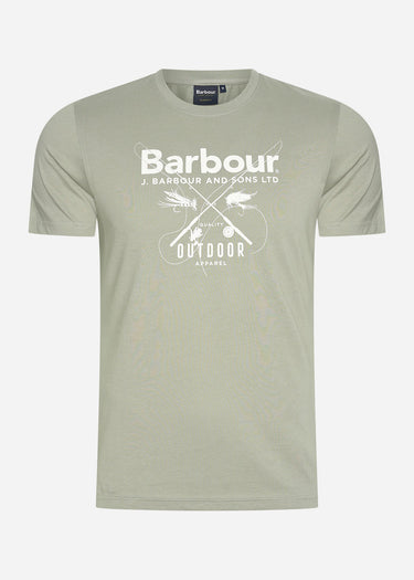 Barbour T-shirts Fly tee - forest fog