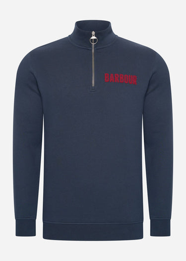 Barbour Truien Cotes half zip sweatshirt - navy