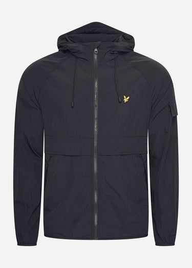 Lyle & Scott Jassen Hooded windbreaker jacket - jet black