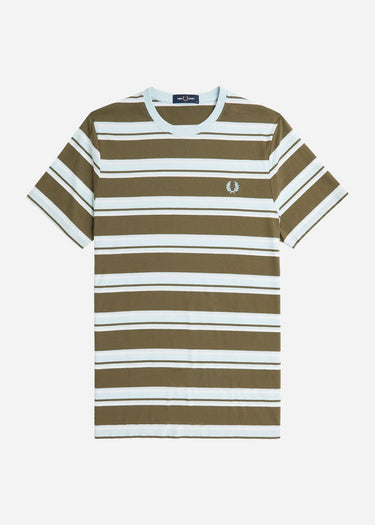 Fred Perry T-shirts Stripe t-shirt - ungre snwh lgice