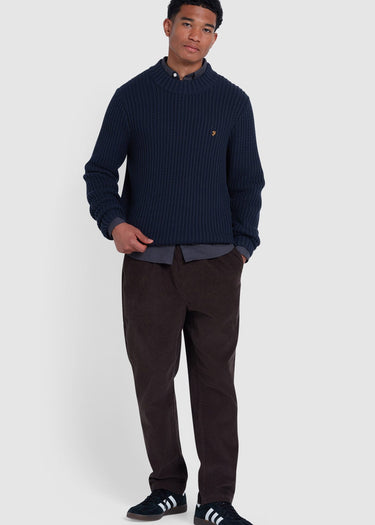 Farah Truien Sweater burlington fisherman - true navy
