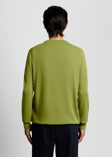 Lyle & Scott Truien Cotton crew neck jumper - shrub green