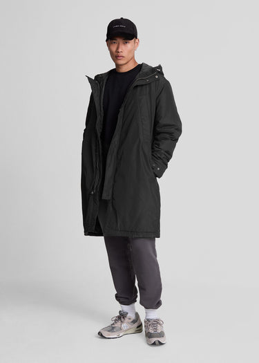 Lyle & Scott Jassen Lyle and Scott Longline parka - jet black
