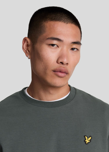 Lyle & Scott Truien Interlock crew neck sweatshirt - gunmetal