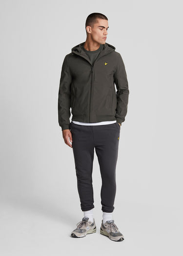 Lyle & Scott Jassen Fleece back softshell jacket - gunmetal
