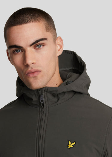 Lyle & Scott Jassen Fleece back softshell jacket - gunmetal