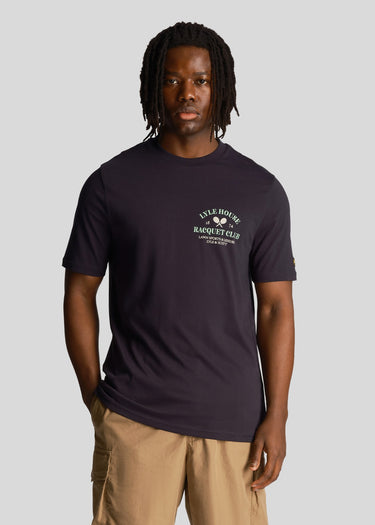 Lyle & Scott T-shirts Racquet club graphic t-shirt - dark navy