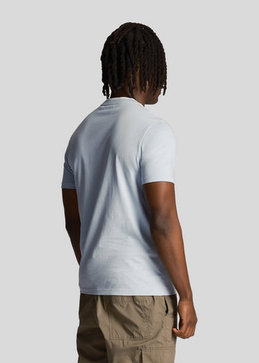 Lyle & Scott T-shirts Tipped t-shirt - light blue white