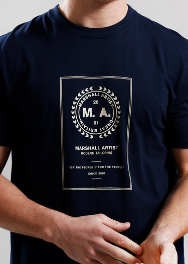 Marshall Artist T-shirts Cartellino t-shirt - navy