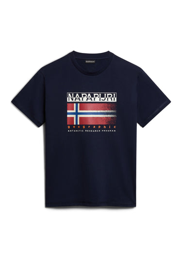 Napapijri T-shirts Kreis t-shirt - blue marine