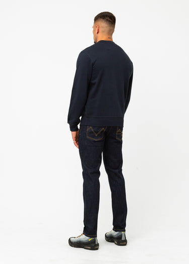 Marshall Artist Truien UK ism box logo crewneck - navy