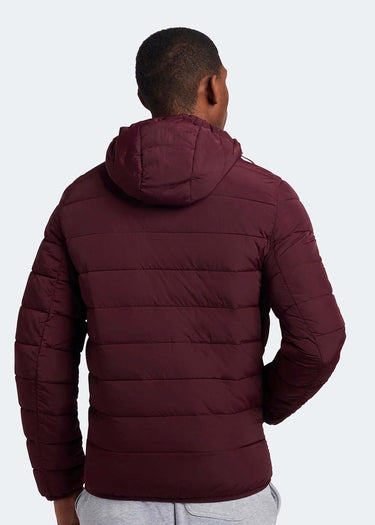 Lyle & Scott Jassen Lightweight puffer jacket - burgundy