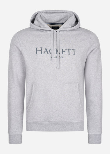 Hackett London Hoodies Logo hoodie - light grey marl