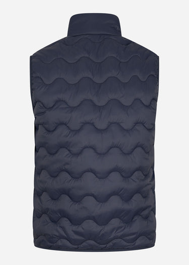 Lyle & Scott Bodywarmers Crest quilted gilet - dark navy
