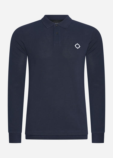 MA.Strum Longsleeve Polo's LS pique polo - ink navy