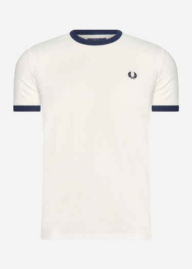 Fred Perry T-shirts Taped ringer t-shirt - snow white