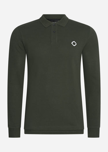 MA.Strum Longsleeve Polo's LS pique polo - oil slick